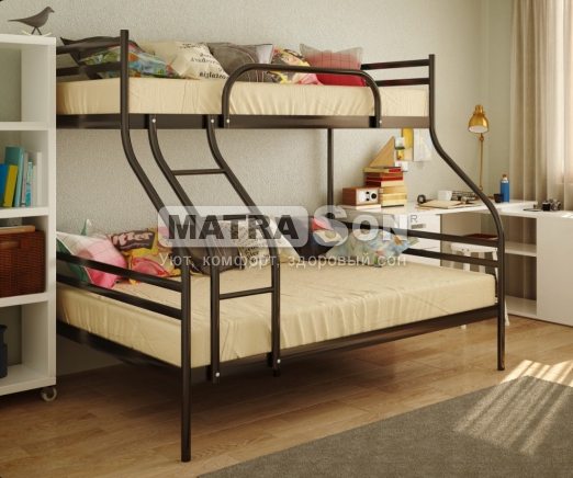 Металлическая двухъярусная кровать Смарт , Фото № 2 - matrason.ua