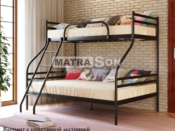 Металлическая двухъярусная кровать Смарт , Фото № 3 - matrason.ua
