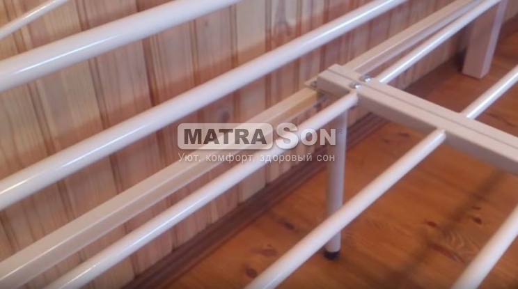 Металлическая кровать Диана на деревянных ножках , Фото № 4 - matrason.ua