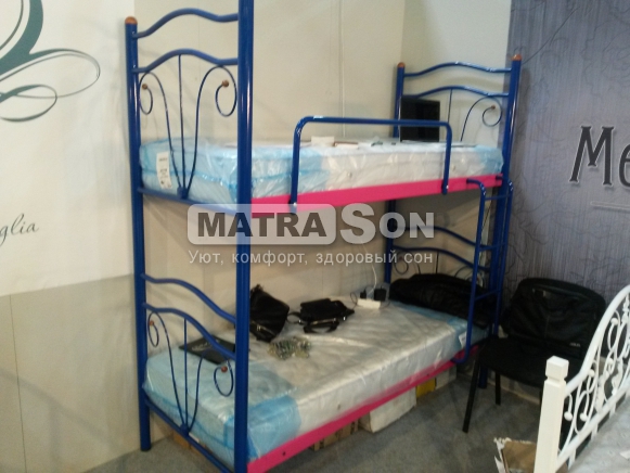 Металлическая двухъярусная кровать Диана , Фото № 1 - matrason.ua