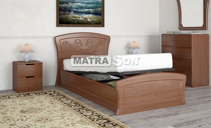 Кровать полуторная с подъемным механизмом - Matrason