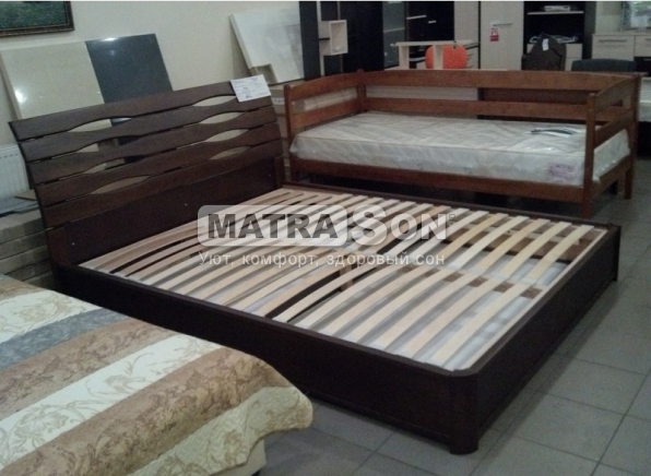Кровать из бука Марита Люкс с подъемным механизмом , Фото № 4 - matrason.ua