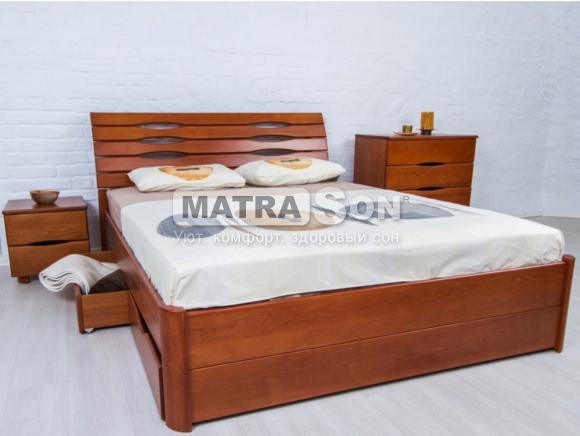 Кровать из бука Марита Макси с ящиками 