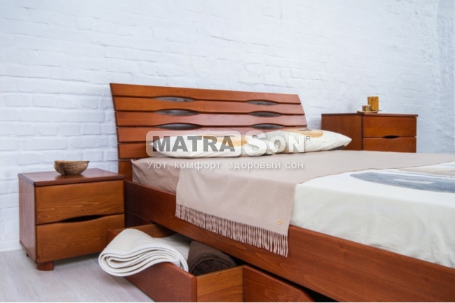 Кровать из бука Марита Макси с ящиками , Фото № 7 - matrason.ua