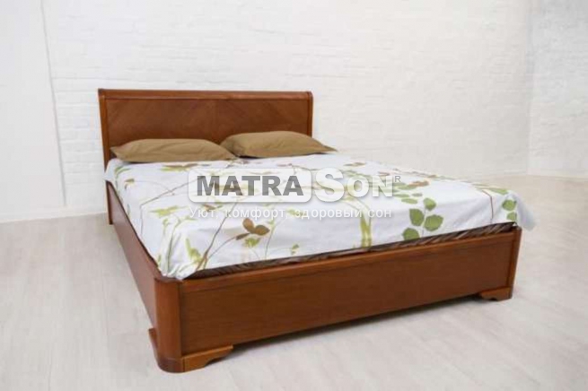 Ліжко з бука Мілена з підйомним механізмом , Фото № 1 - matrason.ua