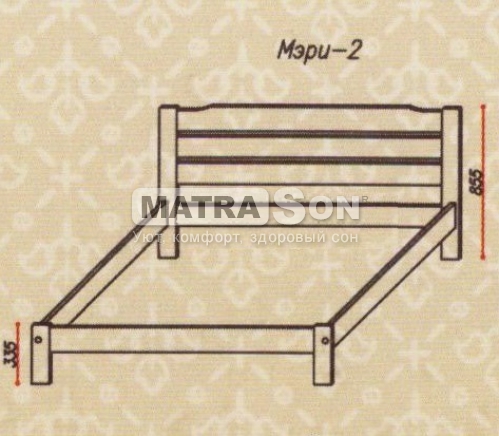 Кровать из ольхи Мэри , Фото № 3 - matrason.ua