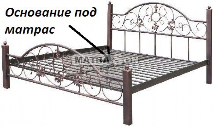Металлический диван-кровать Леон на деревянных ножках , Фото № 2 - matrason.ua