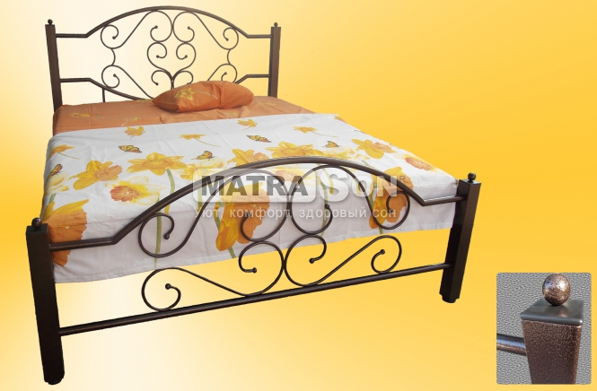 Металлическая кровать Валенсия , Фото № 1 - matrason.ua