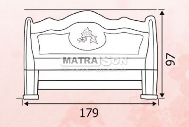 Кровать из ольхи Исида , Фото № 3 - matrason.ua