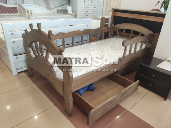 Кровать детская с ящиками и штурвалом  Юнга 