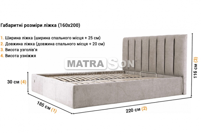 Кровать Richman Санам , Фото № 2 - matrason.ua