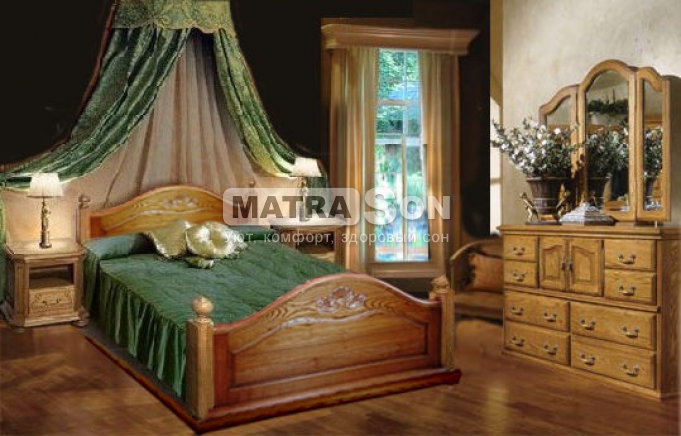 Кровать из дуба Афродита с ящиками для белья , Фото № 20 - matrason.ua