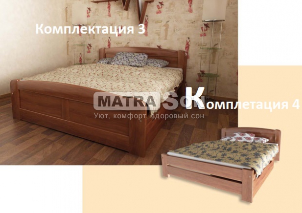 Кровать из ольхи Мира+ящики. , Фото № 7 - matrason.ua