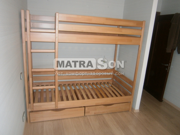 Кровать Дуэт двухъярусная, деревянная в НАЛИЧИИ , Фото № 15 - matrason.ua