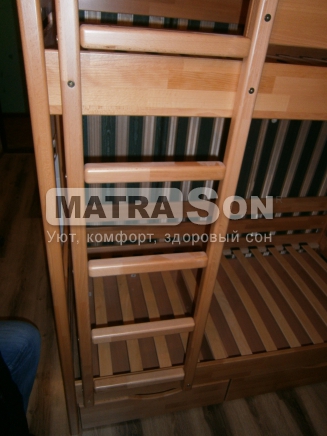 Кровать Дуэт двухъярусная, деревянная в НАЛИЧИИ , Фото № 24 - matrason.ua