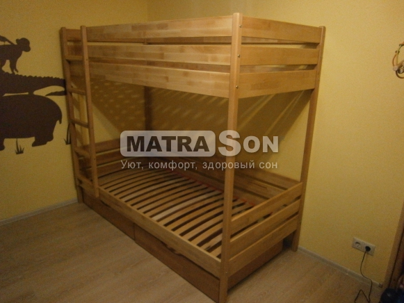 Кровать Дуэт двухъярусная, деревянная в НАЛИЧИИ , Фото № 27 - matrason.ua