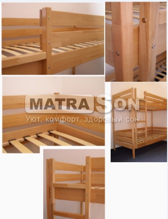 Кровать Дуэт двухъярусная, деревянная в НАЛИЧИИ , Фото № 30 - matrason.ua