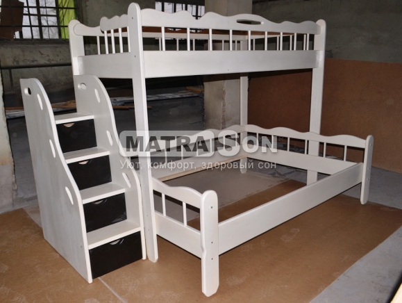 Кровать двухърусная для детей и взрослых Джунгли 